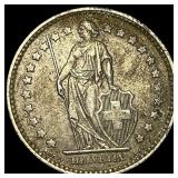 1957-B Switzerland .1342oz Silver Franc CLOSELY UN