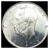 1938 Sweden Silver 2 Kroner UNCIRCULATED
