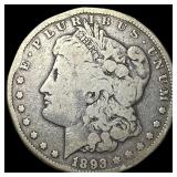 1893-CC Silver Morgan Dollar NICELY CIRCULATED