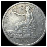 1877 Silver Trade Dollar LIGHTLY CIRCULATED