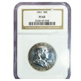 1961 Franklin Half Dollar NGC PF65