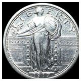 1917 Standing Liberty Silver Quarter CLOSELY UNCIR