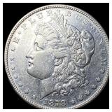 1878 Silver Morgan Dollar CLOSELY UNCIRCULATED
