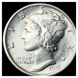 1918 Mercury Dime UNCIRCULATED