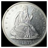 1877-S Silver Half Dollar CLOSELY  UNCIRCULATED