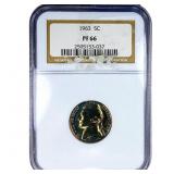 1963 Jefferson Nickel NGC PF66