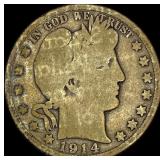 1914 Barber Half Dollar NICELY CIRCULATED