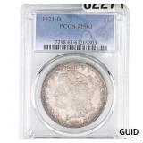 1921-D Morgan Silver Dollar PCGS MS63