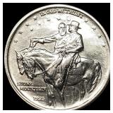 1925 Silver Half Dollar Stone Mountain CLOSELY UNC