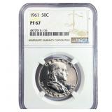 1961 Franklin Half Dollar NGC PF67