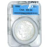 1886 Morgan Silver Dollar CNA MS66