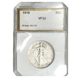 1919 Walking Liberty Half Dollar PCI VF30