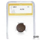 1864 Indian Head Cent PGA AU58