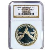 1988-S $1 Sliver Olympics NGC PF69 Ultra Cameo