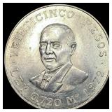 1972 Mexico Silver 25 Pesos UNCIRCULATED
