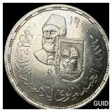 1990 Egypt Silver 5 Pounds UNCIRCULATED