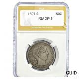 1897-S Barber Half Dollar PGA XF45