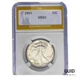 1943 Walking Liberty Half Dollar PGA MS65