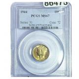 1944 Mercury Silver Dime PCGS MS67
