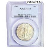 1936 Walking Liberty Half Dollar PCGS MS64