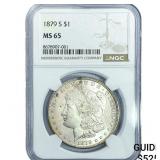 1879-S Morgan Silver Dollar NGC MS65