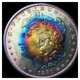 1881-S TONED Silver Morgan Dollar UNCIRCULATED