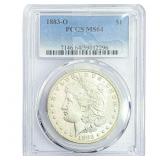 1883-O Morgan Silver Dollar PCGS MS64