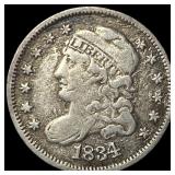 1834 Capped Bust Half Dime LIGHTLY CIRCULATED