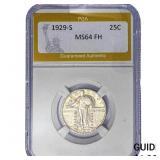1929-S Standing Liberty Quarter PGA MS64 FH