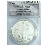 1996 Silver Eagle ANACS MS69
