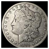 1891-CC Silver Morgan Dollar LIGHTLY CIRCULATED
