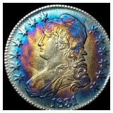 1831 TONED Capped Bust Half Dollar CLOSELY UNCIRCU