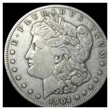 1904-S Silver Morgan Dollar LIGHTLY CIRCULATED