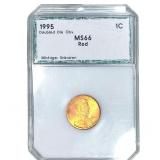 1995 Wheat Cent PCI MS66 Red