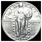 1930-S Silver Standing Liberty Quarter CLOSELY UNC