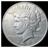 1935 Silver Peace Dollar CLOSELY UNCIRCULATED