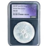 2015 S$1 Australia Funnel-Web Spider NGC MS69