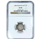 1888 10C Newfoundland NGC XF40