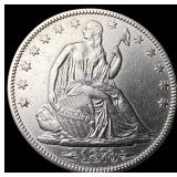 1873 Arrows Seated Liberty Half Dollar  UNCIRCULA
