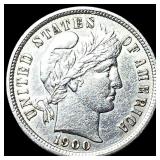 1900-S Silver Barber Dime CLOSELY UNCIRCULATED