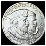 1924 Silver Huguenot-Walloon Half Dollar UNCIRCULA