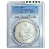 1878 7/8TF Morgan Silver Dollar PCGS MS63 Strong V
