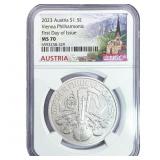 2023 Sliver 1.5E Austria Vienna Philharmonic 1oz N