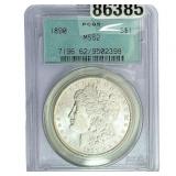 1890 Morgan Silver Dollar PCGS MS62
