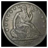 1857 Seated Liberty Half Dollar NEARLY  UNCIRCULA