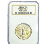 1934-D Oregon Trail Half Dollar NGC MS65