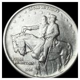 1925 Stone Mountain Silver Half Dollar CHOICE AU