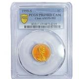1999-S Wheat Cent PCGS PR69 DCAM