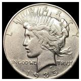1935-S Silver Peace Dollar NEARLY UNCIRCULATED