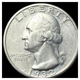 1932-S Silver Washington Quarter NEARLY UNCIRCULAT